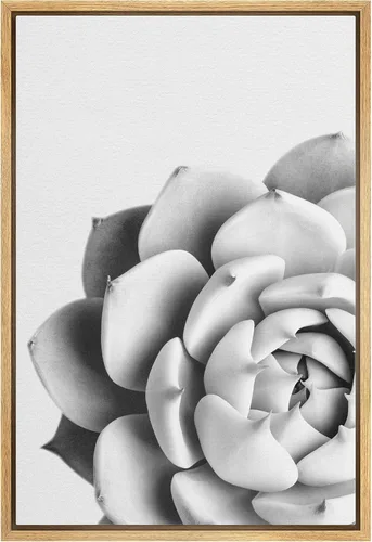 Miniatura 29 de Lienzo enmarcado para pared, diseño de rosa del desierto con pinchos, plantas florales suculentas, fotografía, arte moderno, primer plano