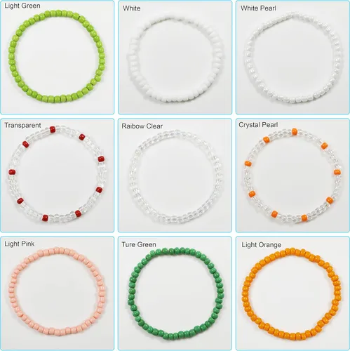Miniatura 7 de Bala&Fillic Cuentas de semillas de color blanco de 0.157 pulgadas, aproximadamente 1200 piezas/3.53 oz en bolsa, 6/0 cuentas de vidrio para hacer
