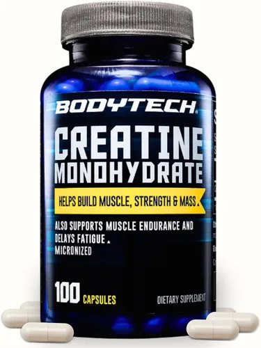 Miniatura 18 de BODYTECH Polvo de Monohidrato de Creatina 100% Puro - Micronizado para Máxima Absorción - Apoya la Fuerza Muscular y Potencia de Salida - Sin Sabor