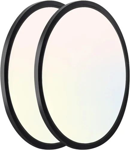 Miniatura 11 de hykolity Paquete de 2 Luces de Panel Plano Redondo LED de 9 Pulgadas con CCT Seleccionable, 18W 1800LM 3000K/4000K/5000K, Lámpara de Techo