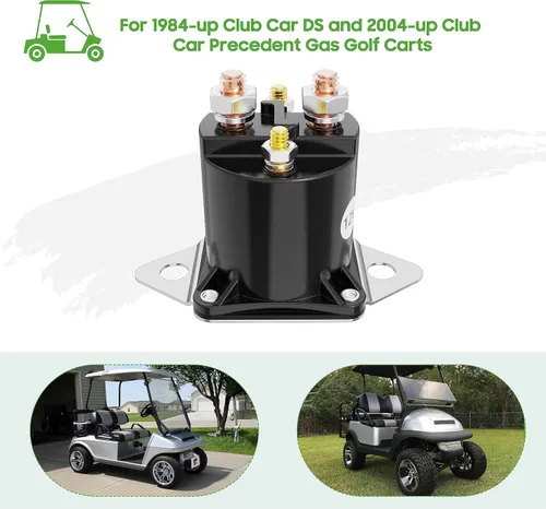 Miniatura 3 de 10L0L Solenoide de 12 V para Club Car DS y Precedent Gas 1984-up, 4 terminales Golf Cart Club Car Starter Solenoid 1013609,1012275,1117