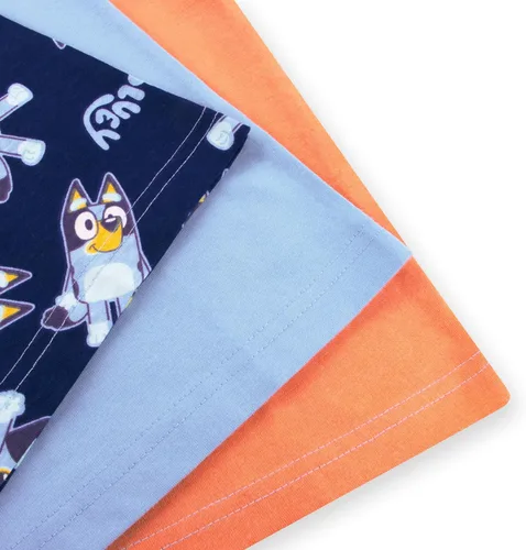 Miniatura 15 de Bluey Paquete de 3 camisetas para niños para verano, paquete de 3 camisetas de algodón para niños