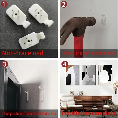 Miniatura 7 de MPLONG Arte de pared, juego de 3 lienzos abstractos naturales y contemporáneos en blanco y negro, decoración de pared estética para sala de estar