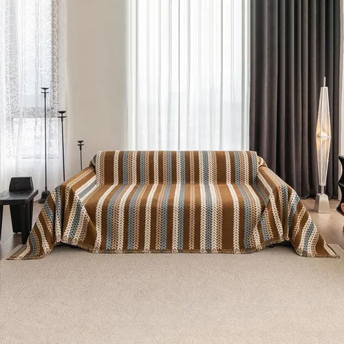 Miniatura 58 de ROOMLIFE Funda de sofá con estampado de leopardo para sofá de 3 plazas, lavable, protector de muebles para perros, funda de sofá suave