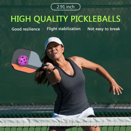 Miniatura 8 de Paquete de 6 pelotas de pickleball deportivas para exteriores - 40 pelotas de pickleball - Bolas de pickleball de EE. UU. aprobadas por USAPA