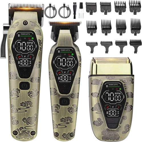 Beatslm Cortadora de pelo para hombres profesionales, cortadora de pelo con hoja en T para hombres, afeitadora eléctrica, recortadora de barba,