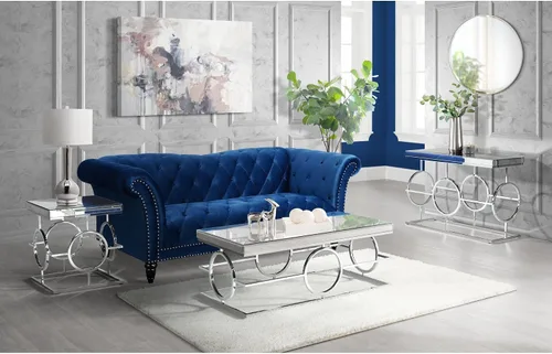 Miniatura 2 de Picket House Furnishings Katie Mesa de centro rectangular con espejo