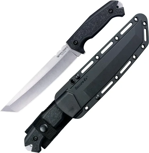 Miniatura 7 de Cold Steel Warcraft Tanto 4034SS - Cuchillo de hoja fija táctico militar con mango GFN resistente y hoja afilada como una navaja, con funda Secure-Ex