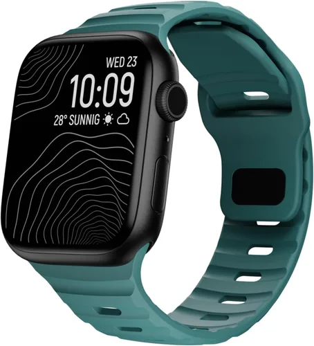 Miniatura 9 de Correa de silicona impermeable compatible con Apple Watch Ultra de 49mm 46mm 45mm 44mm 42mm 41mm 40mm 38mm, bandas deportivas para hombres y mujeres