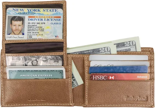 Miniatura 21 de Timberland Men's Leather Passcase Bifold Wallet Hybrid