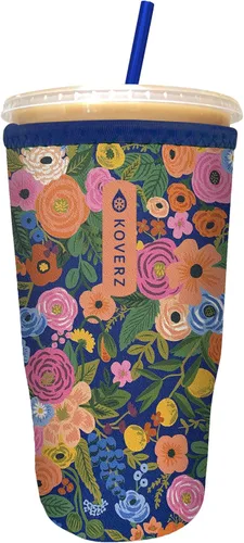 Miniatura 33 de Funda Koverz para café helado, funda aislante de neopreno para taza, se ajusta a una taza de café de 32 Oz., lavable y reutilizable, accesorios