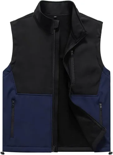 Miniatura 21 de Msmsse Chaleco ligero para hombre, con cuello alto, sin mangas, para senderismo, correr, golf