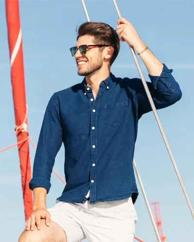 Miniatura 4 de Nautica Pulsera para hombre - Pulsera de cadena de eslabones Figaro