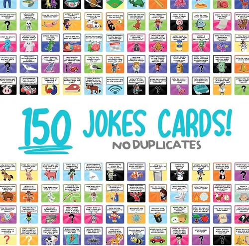 Miniatura 2 de Savoychef 150 tarjetas de broma para niños vol.2 – Notas de la lonchera – Tarjetas motivacionales inspiradoras para niños – Chistes