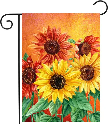 Miniatura 37 de Bandera de Jardín Memorial Mariposa Monarca Decoración Banderas de Girasol para Cementerio Bandera de Tumba Aquellos que Amamos No se Van, Vuelan