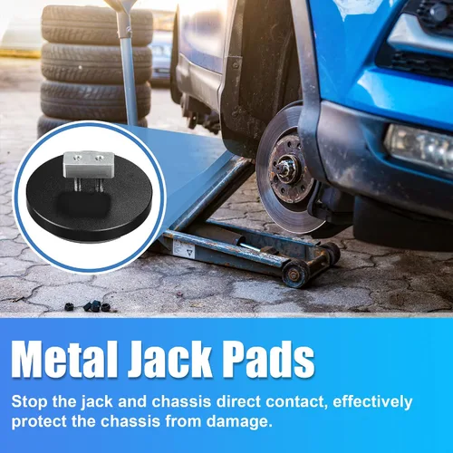 Miniatura 3 de X AUTOHAUX 4 almohadillas de aluminio Jack Pucks para Chevrolet Corvette C5 C6 C7 C8 Z06 ZR1 1997-2021 Jack Lift Pad Jack Lift Pad Adaptador de Negro