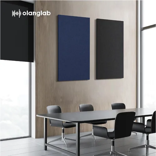 Miniatura 9 de Olanglab Paquete de 2 paneles acústicos, paneles de sonido grandes de 48 x 24 pulgadas, paneles de espuma a prueba de sonido envueltos en tela