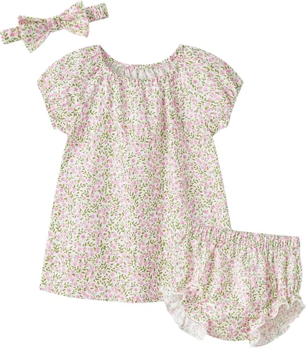 Miniatura 111 de pureborn Vestido de bebé niña 0-24 meses