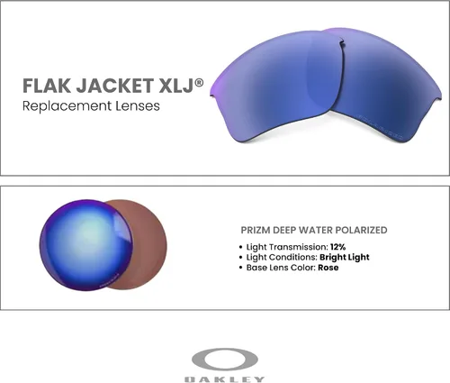 Miniatura 3 de OAKLEY Original Flak Jacket XLJ OO9009 Replacement Lenses For Men For Women+ Bundle Microfiber Pouch -FRAMES NOT INCLUDED