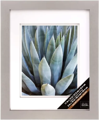 Miniatura 6 de Studio Décor® - Marco de pared gris con paspartú doble