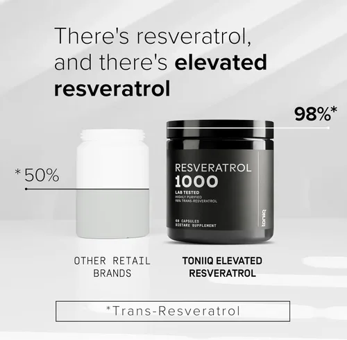 Miniatura 3 de Resveratrol trans de ultra alta potencia probado por terceros 1000 mg - 98% puro, altamente purificado y biodisponible - Extracto de raíz