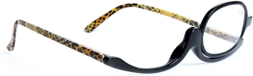 Miniatura 3 de Gafas de lectura, gafas de maquillaje, ojos, lentes abatibles, plegadas para mujeres, leopardo