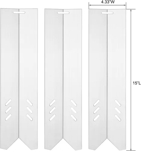 Miniatura 2 de B0212-040 Piezas de parrilla de placas de calor para Blue Rhino 3 Burner Grill Piezas de repuesto GBC1932L GBC1793W RevoAce Grill Parts Tienda