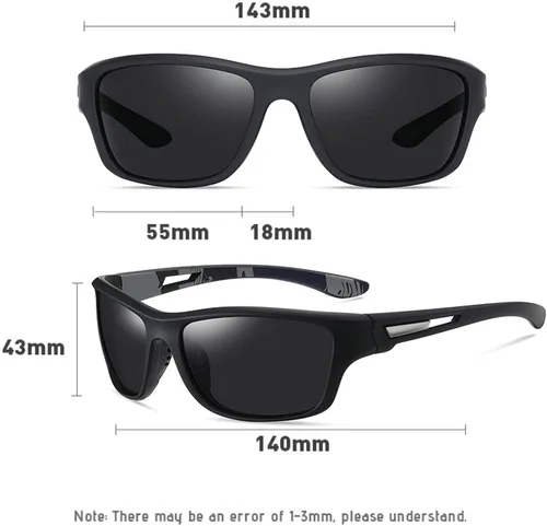Miniatura 7 de willochra Full lens Polarized Reading Sunglasses for Men Driving Running Sports Reader Square UV Protection Style Unisex