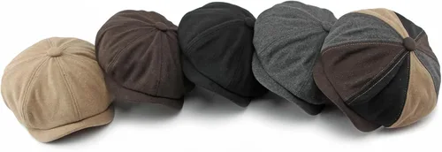Miniatura 7 de meioro Hombres 8 Panel Newsboy Cap Vintage Tweed Flat Cap Irish Newsies Hat Gatsby Cabbie Caps Paperboy Classic Winter Hats