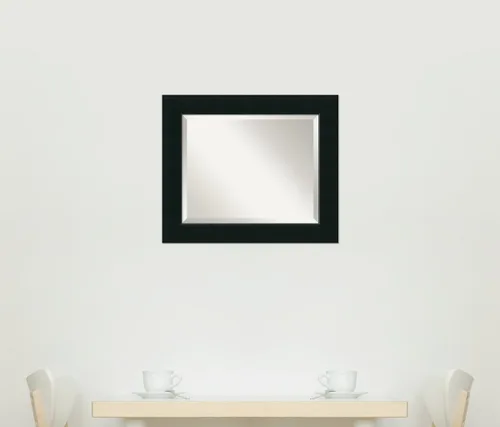 Miniatura 9 de Amanti Art Espejo de pared, espejo con marco de madera negra Corvino para decoración de pared o para usar como espejo de baño para sobre