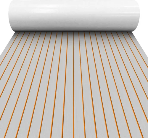 Miniatura 14 de Alfombra de espuma EVA para cubierta de 94 x 45/35/16 de teca sintética, antideslizante, autoadhesiva, tapete de espuma para lanchas de motor