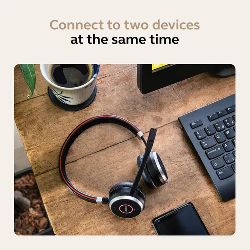Miniatura 8 de Jabra Evolve 65 SE - Auriculares inalámbricos mono - Auriculares Bluetooth con micrófono de cancelación de ruido, batería de larga duración