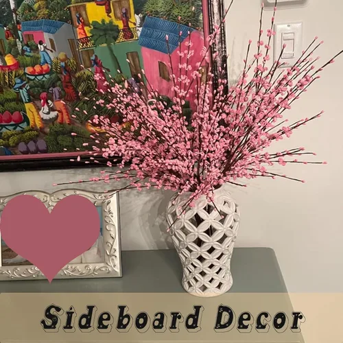 Miniatura 6 de Wootkey 10 Piezas Flores Artificiales de Jazmín de 29.5" de Largo Flores Falsas Ramas Secas para el Día de la Madre Hogar Oficina Bricolaje Arte
