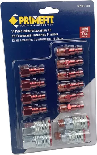 Miniatura 2 de Primefit Kit de accesorios de aire de 14 piezas - estilo industrial rojo (IK7001-14R)
