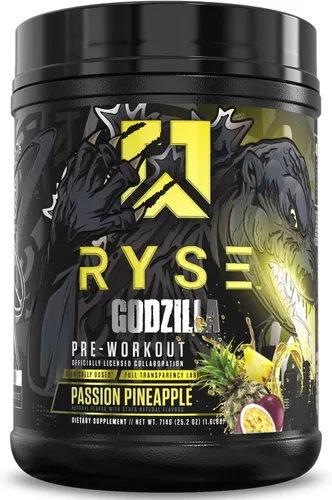 Miniatura 15 de RYSE Godzilla X Noel Deyzel - Polvo de preentrenamiento – BlackBerry Lemonade – 400 mg de cafeína, preentrenamiento de alto estímulo para hombres