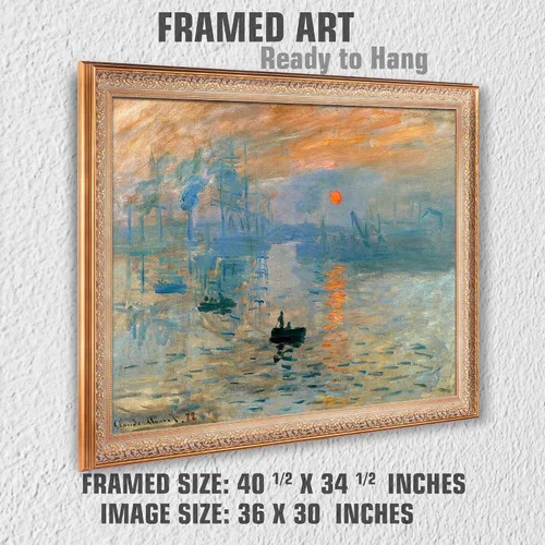 Miniatura 360 de A&T ARTWORK Campo de trigo con cipreses de Van Gogh Las reproducciones de arte clásico mundial, impresiones en lienzo giclée para decoración