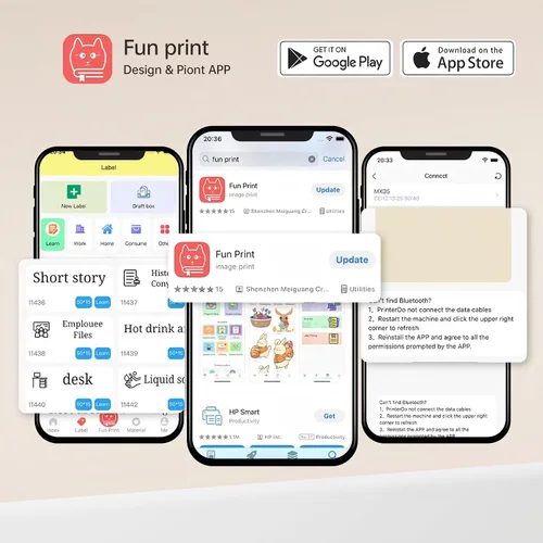 Miniatura 5 de Mini impresora térmica con 3 rollos de papel, cápsulas de impresión de teléfono portátil Bluetooth, fabricante de calcomanías de estudio para fotos