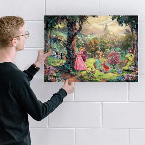 Miniatura 2 de MIGHTYPRINT Disney – La Bella Durmiente – Princesa Aurora y el Príncipe Felipe – Arte de pared duradero de 24 x 17 pulgadas – No hecho de papel