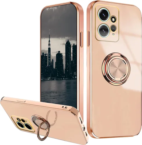 Miniatura 13 de Compatible con Redmi Note 12 4G Case Ring Holder Magnet Green, para Xiaomi Redmi Note 12 4G Funda de teléfono de silicona a prueba de golpes Púrpura