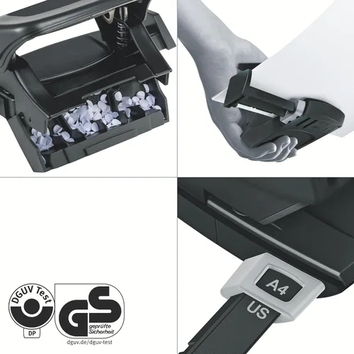 Miniatura 4 de Leitz NeXXt 50100055 - Perforadora de 10 hojas A4, 100% reciclable, acero y plástico reciclado, compensado con CO2, ecológico, rango de reciclaje