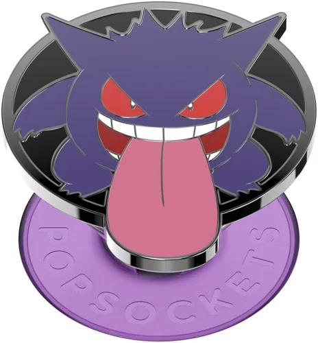PopSockets Agarre adhesivo para teléfono, soporte, soporte para teléfono, Pokemon - Sombra nocturna Gengar Noche de Gengar