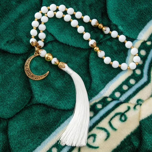 Miniatura 4 de Alfombra de oración musulmana con cuentas de oración Tasbih, suave y grande para oración islámica mate, alfombrilla de oración islámica acolchada