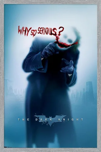 Miniatura 9 de Trends International DC Comics - Póster de pared de The Dark Knight - The Joker - Why So Serious, 14.725 x 22.375 pulgadas, versión enmarcada