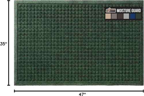 Miniatura 2 de GORILLA GRIP® HydroABSORB - Tapete ultra absorbente para puerta de entrada exterior, 47 x 35 pulgadas, atrapa la suciedad y la humedad, tapete
