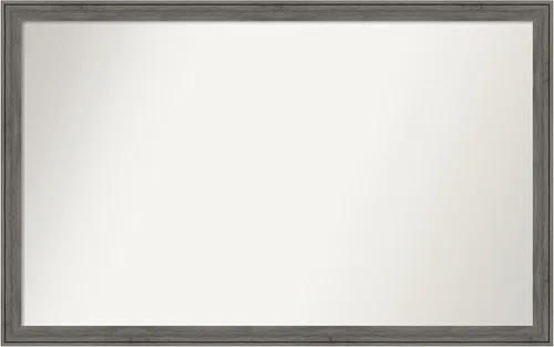 Miniatura 327 de Amanti Art Espejo personalizado, espejo de baño gris plomo a rayas, espejo de pared o espejo de tocador de baño sobre el fregadero