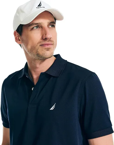 Miniatura 29 de Nautica playera polo clásica de mangas cortas, color sólido, para hombre
