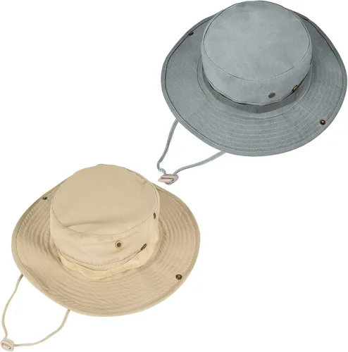 Miniatura 32 de Sombreros de sol para hombres y mujeres, sombrero de cubo UPF 50+, sombrero Boonie plegable, protección UV, senderismo, playa, pesca, safari