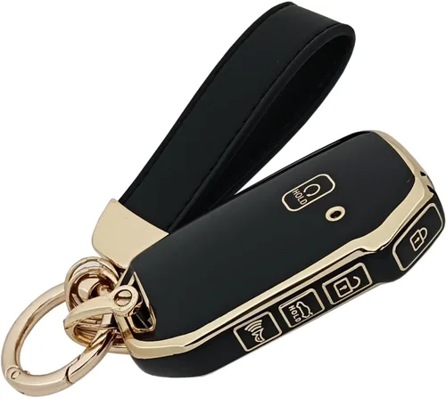 Funda Protectora de Llavero de TPU para Coche con Cadena para Kia 2020-2022 Soul 2019-2021 Forte 2020-2021 Telluride K5 2021-2022 Seltos NIRO
