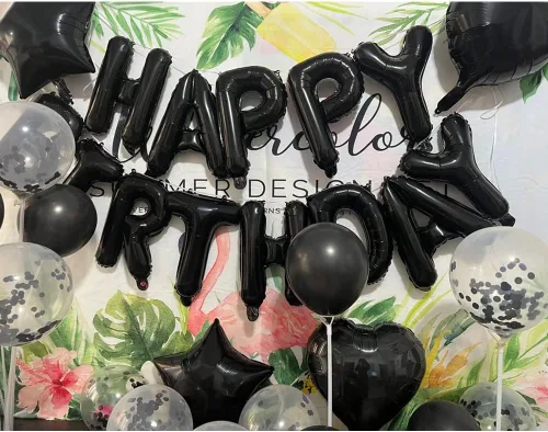 Miniatura 6 de Decoraciones de cumpleaños número 31, suministros de fiesta, globos negros del número 31, globos de aluminio de Mylar 31, decoración de globos
