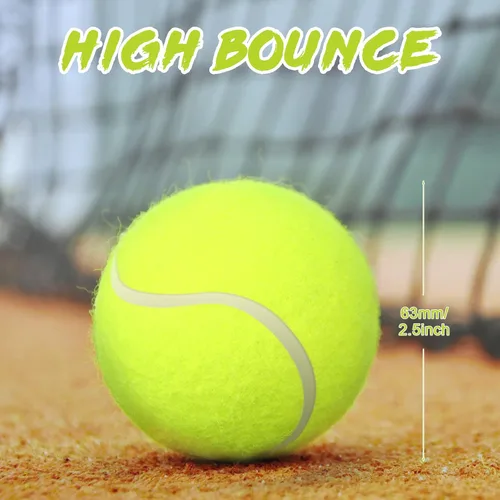 Miniatura 2 de Vinsot Paquete de 24 pelotas de tenis a granel, pelotas de presión estándar para entrenar jugadores principiantes jóvenes, pelota de ejercicio